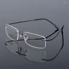 Solglasögon ramar titanlegering flexibla ramlösa män kvinnor metall rimless myopia ram vikbara glasögon benoptiska glasögon