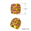 Bagues de bande mariée parler givré bague croix ligne cubique zircone acier émeri femmes bague de mode jolie mariée bijoux accessoires 230519