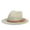 Stingy Brim Hats Summer Raffia Straw Beach Sun Women Wide Panama Hat Chapeau Femme Paille Ete Chapeu Feminino Size 56-58CM