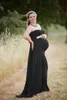 Zwangerschapsfotografie Prop Cloak lange jurk off-the-schouder zwangerschapsjurken voor fotoshoot zwangerschapskleding fotografie R230519