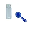 51mm Travel Size Glass Bottle pill case Snuff Snorter Dispenser Glass Vial pill case container box with spoon multiple color