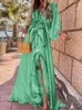 Sukienka boho print maxi sukienka dla kobiet bikini osłony letnie bohemian plaż