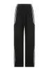 Pantaloni da donna a due pezzi Weekeep Side Striped Pantaloni della tuta larghi neri Streetwear Donna Jogging Casual Estate Moda coreana Sport Basic s 230519