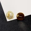 Goldene Ohrstecker mit Logo des Buchstaben Y in Europa und den Vereinigten Staaten von ysltiy, einfache Modedesigner-Ohrringe für Frauen, Weihnachten, Hochzeit, Braut, Geschenk, Designer-Schmuck AY1c