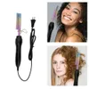 Curling Irons 2 in 1 Comb Hair Curler Flat Iron Straightener Wigs Straightening Brush Crimper Wet Dry Electric Heating Styler Tools 230520