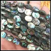Crystal abalone shell beads saltwater shell beads strings oval shape shell strands size 8x10mm 10x14mm 13x18mm for women bracelets makin
