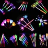 Party Decoration Star Heart Crown LED Flashing Sticks Light Fairy Wand Birthday Glow StickPurimToy Halloween Christmas Xmas