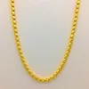 Chains FASHION 14K GOLD NECKLACE FOR MEN'S WEDDING ENGAGEMENT JEWELRY 6MM THICK YELLOW CHAIN ANNIVERSARY GIFTS