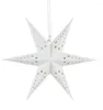 Julekorationer 1 datorer Dekorativ Sliver White Star Fantastisk fest Dekorera element Merry Hem Hanging Tree Design