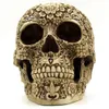 Nyhetsartiklar Halloween Skull Skeleton Party Vintage Home Decor Ornament Livsstorlek Harts Staty Day of the Dead Halloween G230520