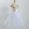 Dancewear Girls Ballet Tutu Dress Ginnastica Body White Long Ballet Dresses Girls Princess Ballerina Dance Costume Birthday Party Dress 230520