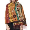 Szaliki Tassel Scarf Duże 196 68 cm Pashmina Winter Warm Shawl Opakowanie bufanda żeńska afrykański wzór kaszmirowy