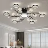 Ljuskronor Atmosfär Crystal Modern Restaurant Bedroom Study Taklampor Nordic El Living Room Decor Led Chandelier Light