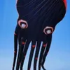 Sports toy black kites touring kite 3 D sucker octopuses portable skeletonless tentacle long soft adult big cartoon hiphop cool kite floating on sky ba40 F23