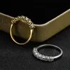Пара колец SMYOUE 0,7CT 3 мм кольца драгоценного камня для женщин S925 Silver Matching Wedding Diamonds полоса Стекло -кольцо белого золота 230519