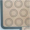 Ferramentas de pastelaria de panificação por atacado Bakeware Table Mat Sile Mats Liner Melhor Pad Pad BC 220 Drop Drop Home Garden Kitc DH5LE