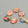 Pauzinhos em forma de feijão repouso em estilo japonês de cerâmica colher de pauzinho de pântano para garfo de faca para restaurante home dh87666