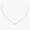 Halsband 925 Sterling Silver Women's Halsband Unfixed Sliding Diamonds European Fashion Women's Delicate Halsband