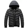 Hommes vestes hommes 2023 marque vêtements d'hiver court Simple chaud à capuche Parkas veste manteau coton rembourré vêtements d'extérieur Parka Y449