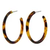 Huggie Wholesale YJX 10 pair Tortoise Shell Hoop Earrings Round Circle Earrings Thin Tortoise Hoops Friend Gifts Sister Gifts