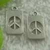charms 280 pieces antique silver peace symbol charms 20x12mm #2772