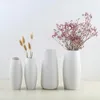 Wazony nowoczesne minimalistyczne ceramiczne wazon nordycki kreatywny fazowanie sucha kwiecisty pojemnik kwiatowy dekoracja domowa ozdoby do flowe