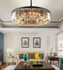 Kroonluchters luxe rook K9 kristal kroonluchter verlichting ronde lamp moderne woonkamer eetkamer huisdecoratie loft verlichtingsarmaturen