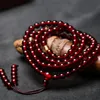 Necklaces 108 Prayer Round Beads Women Men Bracelet 8mm Buddhism Necklace Genuine Natural Blood Red Amber Gemstone Bracelets for Women