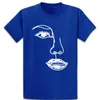 Męskie T-shirty Ładny szkic Tee Z naszkicowaną twarzą Piękna koszula Okrągły dekolt Normalny Szalony Kostium Bawełna Casual Drukowanie