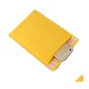 Mail Bags 100 Pcs Yellow Bubble Mailers Gold Kraft Paper Envelope Bag Proof New Express Packaging Drop Delivery Office School Busine Dh6Po