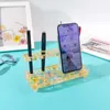 Equipments DIY Mobile Phone Holder Silicone Mold Multifunctional Pen Holder Crystal Epoxy Resin Mold