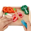 مطابخ تلعب المطبخ محاكاة الطعام تظاهر لعبة خشبية كلاسيكية لعبة مونتيسوري التعليمية للأطفال الأطفال قطع الخضار الفاكهة مجموعة 230519