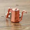 Keychains Creative Portable Coffeeware Barista Coffee Tamper Keychain Metal Cup Cafe Machine Handle MOKA Pitcher Keyring