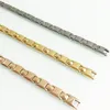 Pulseiras de metal pesado tungstênio na mão corrente pulseiras para homens mulheres rosa banhado a ouro cuidados de saúde hematita pulseiras magnéticas jóias presentes