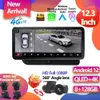 Voor Audi Q5 2009 - 2017 12,3 inch 1920*720p CarPlay Auto Android 12 Car Stereo Radio Pantalla Multimedia Player GPS Navigatie