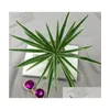 Other Home Decor 100Pcs Artificial Fake Plastic Green Leaves Grass Plant House Wedding Festival Decoration Gift F225 Drop Delivery Ga Dhj8K