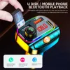 Neues Auto Bluetooth 5.0 FM Sender Empfänger Drahtloser MP3-Musik-Player Freisprechanruf Dual USB Typ-C 3.1A QC3.0 PD 20W Schnellladung