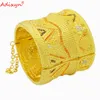 Bangles Adixyn Luxury Indian Bangle for Women Gold Color Cuff Armband Etiopiska arabiska bröllopsfest Brudgåvor N04284