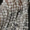 Crystal Natural Freshwater Pearl CoinShaped Loose Isolation Pärlor för smycken som gör DIY -armbandörhängen Halsband Tillbehör