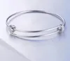 Armbanden Nieuwe Collectie 50 stuk/partij 1.8mm Rvs Pols Bangle Uitbreidbaar Draad Bangle Groothandel 55mm 60mm 65mm