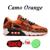 Nike Air Max Airmax 90 Women Mens Running Shoes 90s Solar Flare Pink Brown Suede Gray Orange Triple White Black Off Trainers 스포츠 스니커즈 사이즈 46