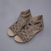 Sandalen Sommer 2023 Frauen Runde Kappe Hohl-Out Atmungsaktive Flache Beiläufige Top Rom Zapatillas Mujer SizeSandals