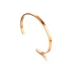 Manschett Fate Love 4mm Thin Simple Classic Metal 316l Rostfritt stål Young Student Lady Women Armband Fashion Jewelry