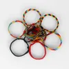 Bracelets 10PCS Cotton Rope Handmade Ethnic Colorful Boho Lucky Friendship Surfer Bracelet For Man Women Unisex Jewelry