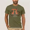 Men's T Shirts Summer Mens Shirt Funny Pi Cycle Bicycle Math Dress Fashion Trend
