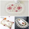 Table Mats & Pads Home Place Mat Vintage Embroidered Lace Fabric Placemat 12 17 Inch Floral