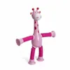 Other Toys 4pcs Telescopic Suction Cup Giraffe Toy Cartoon Puzzle ParentChild Interactive Decompression Stress Relief Z30 230519