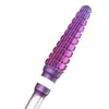 Nail Art Equipment 4pcs Kit Purple Pro Whole Carbide Drill Bits Electric Machine Files Tools cut and polish 230520