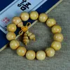 Strand SNQPXiaoye Huangyang Wood Buddha Beads Hand Chain Candy Old Material High Density Log Car Hanging 108