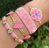 Bangle Pretty Bead Mexicaanse Vrouwen Pulseras Mujer Bead Armbanden Fatima Hamsa Hand Handgemaakte Geweven Sieraden